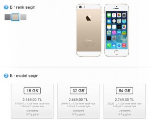 iphone 5S fiyat