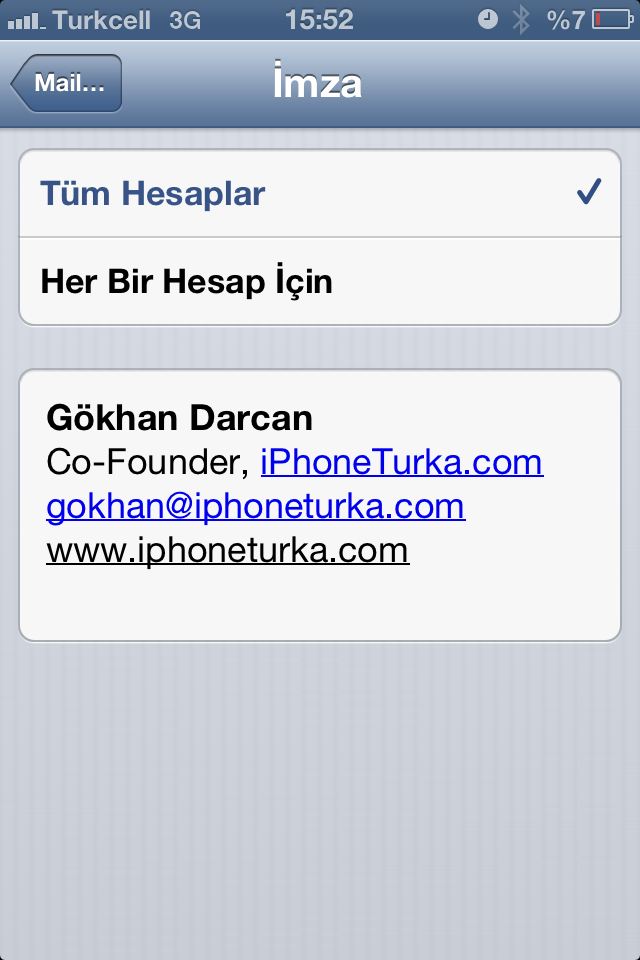 iPhone ve iPad’e Email için nasıl HTML imza eklenir