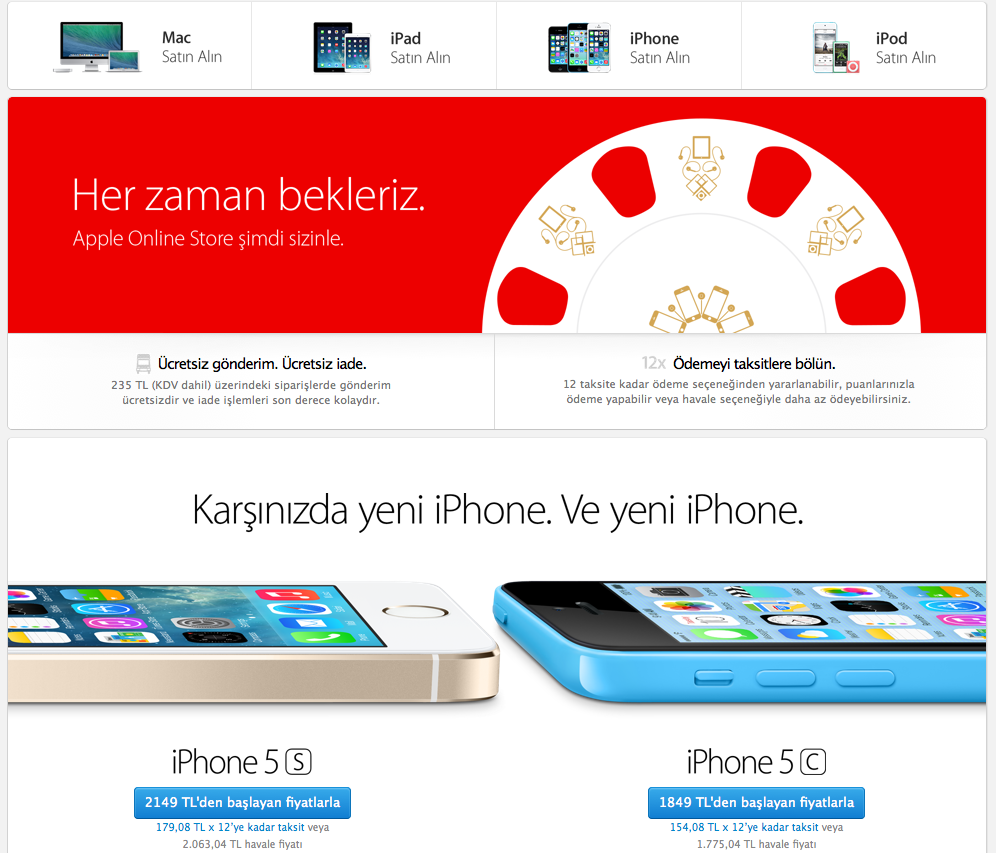 Apple Türkiye Online Store’unu Resmi olarak Açtı!